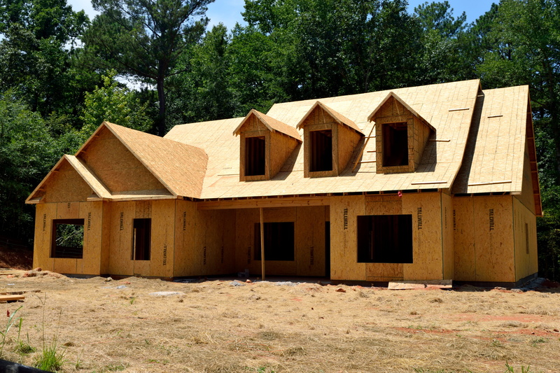 plank, frame, 5K, industry, new, outdoors, carpenter, lumber, structure, house, sky, wood - material, timber, build, job, builder, no people, residential district