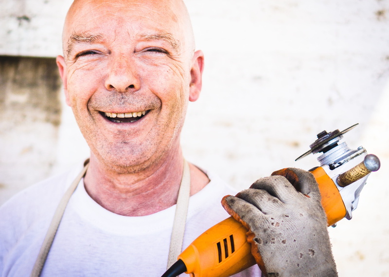 building Contractor, construction Worker, holding, work Tool, lifestyles, outdoors, senior men, occupation, men, industry, carpenter, males, yellow, day