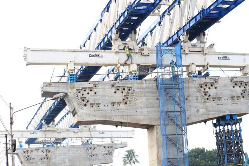 construction workers, building, no people, workers, nature, profession, construction worker, helmet, structure, site, construction, yellow, bridge, white