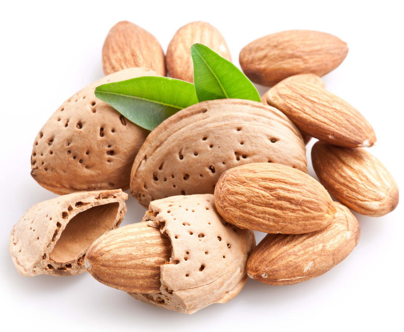 indoors, organic, gourmet, leaf, seed, nut - Food, leaves, nuts, vegetarian food, healthy Eating, dessert, stack, refreshment, heap, white Background, brown