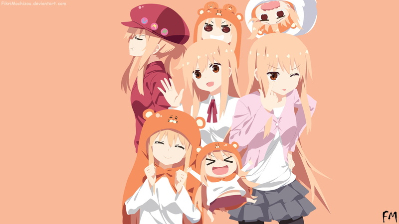 mammal, childhood, group of people, cheerful, 1080P, women, people, child, Anime, emotion, human body part, standing, happiness, men, smiling, Himouto! Umaru-chan