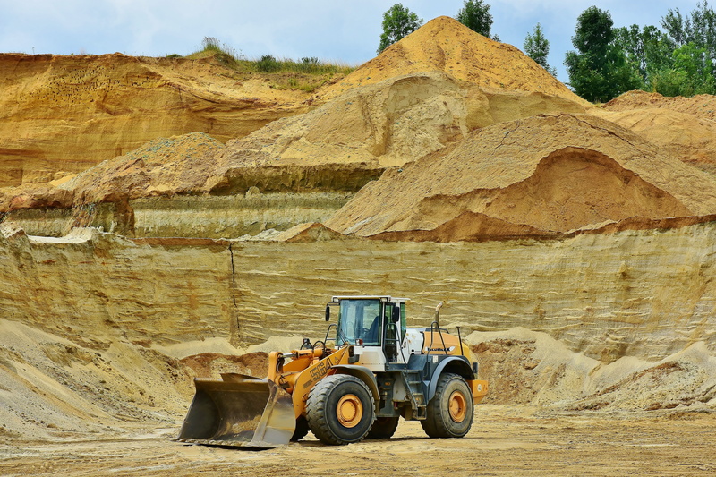 barren, mountain, construction industry, 5K, wheels, mode of transportation, end, dirt, bulldozer, quarry, construction machinery, ground, environment