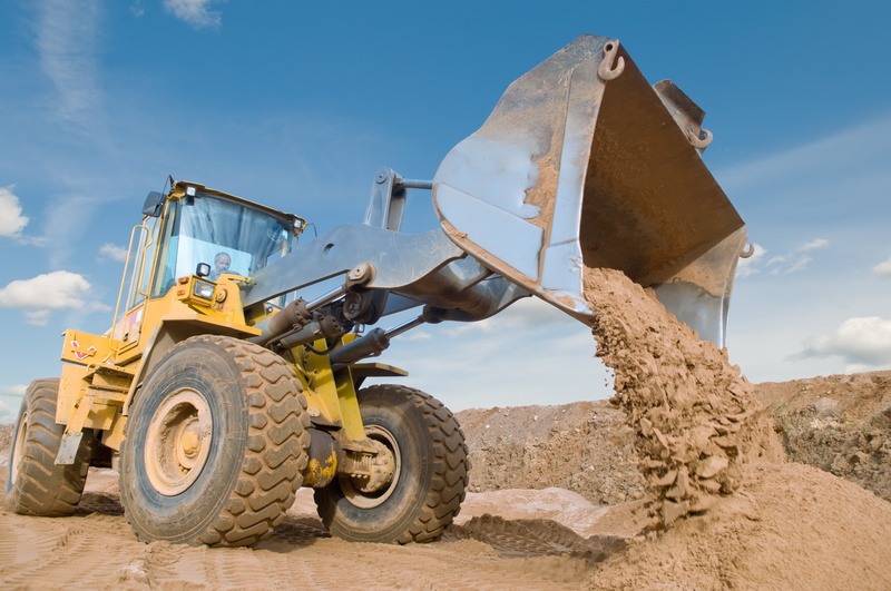 architecture, machine, front end loader, sand, 4K