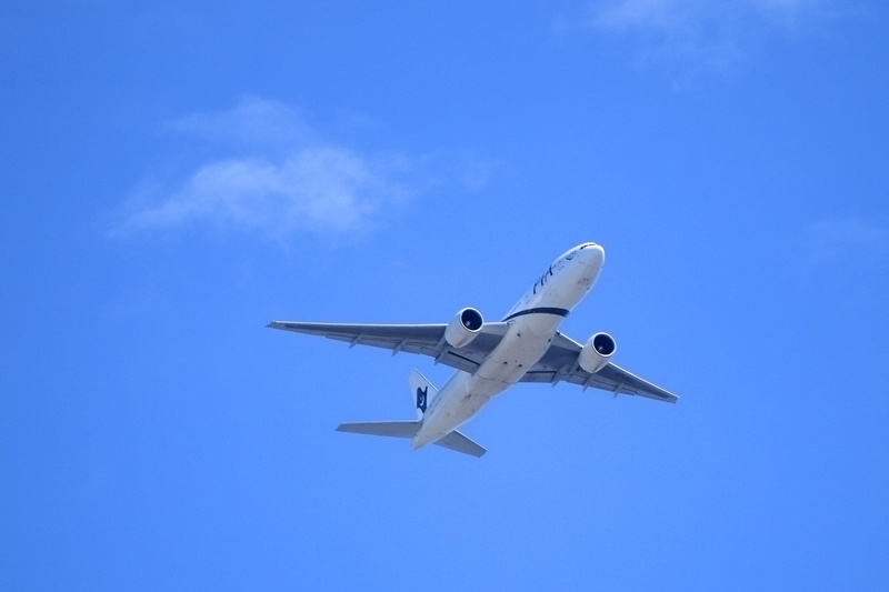 sunny, mid-air, wing, motion, private airplane, Airplane, daytime, commercial airplane, cargo, nature, Aircraft, low angle view, flying, sky, fly, aviation