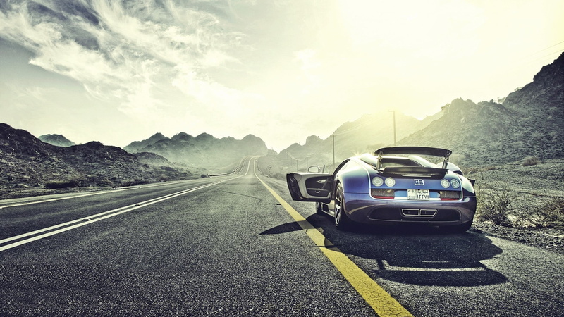 road trip, dividing line, sign, road, land vehicle, marking, car, mountain range, symbol, supercars, Bugatti, cloud - sky, sky, nature, motion, motor vehicle