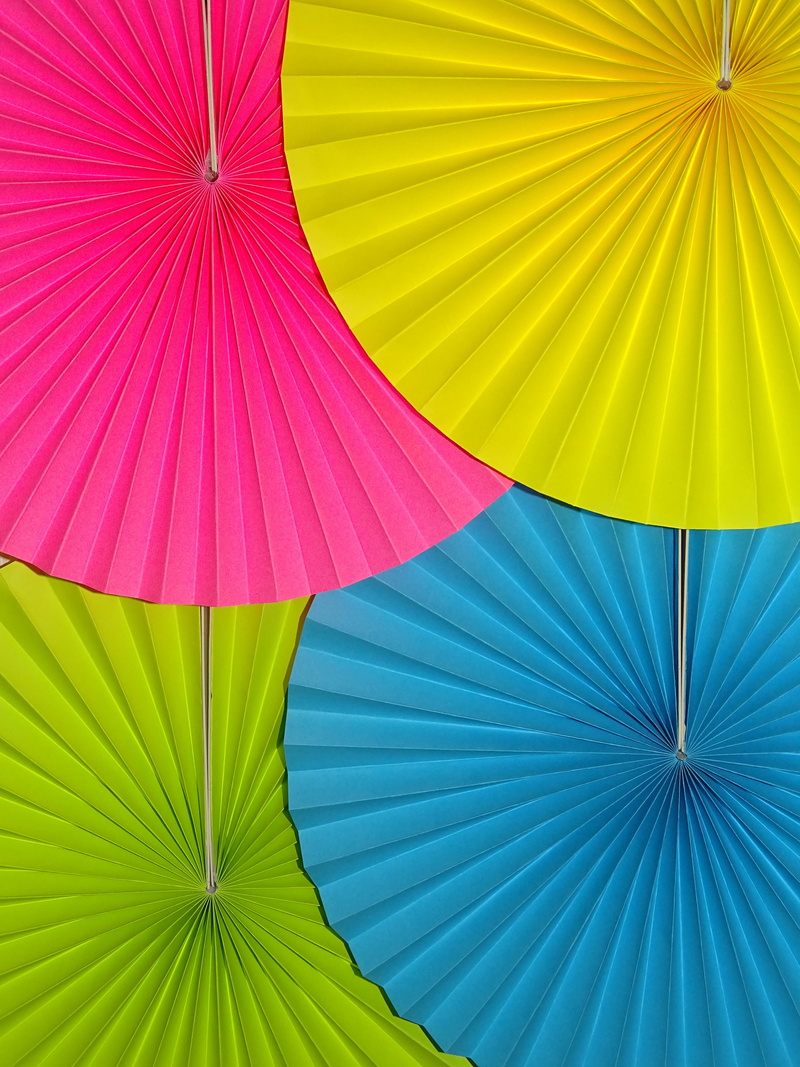 heat, summer, hand, color, sheltering, luxury, yellow, cooler, ornate, variation, parasol, hand fan, hot, shade, umbrella, sunshade, vent, green color