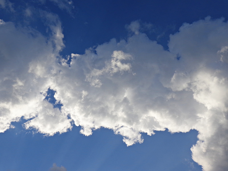 tranquil scene, day, cloud, the background, Nature, blue, cloudscape, tranquility, storm, beauty in nature, no people, fluffy, blue sky, Sky, rays of the sun