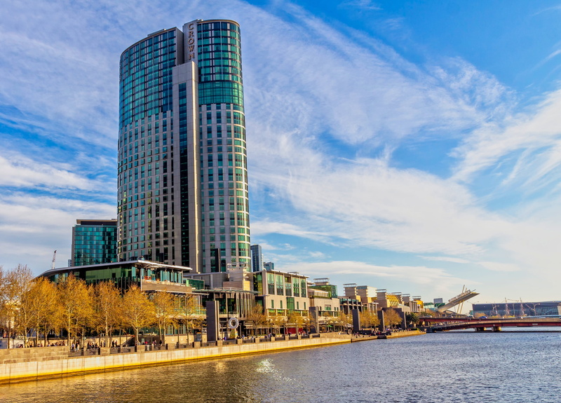 skyscraper, city, yarra river, southbank, no people, water, transportation, cbd, building, cloud - sky, image, office, 4K, tower, casino, outdoors, crown towers