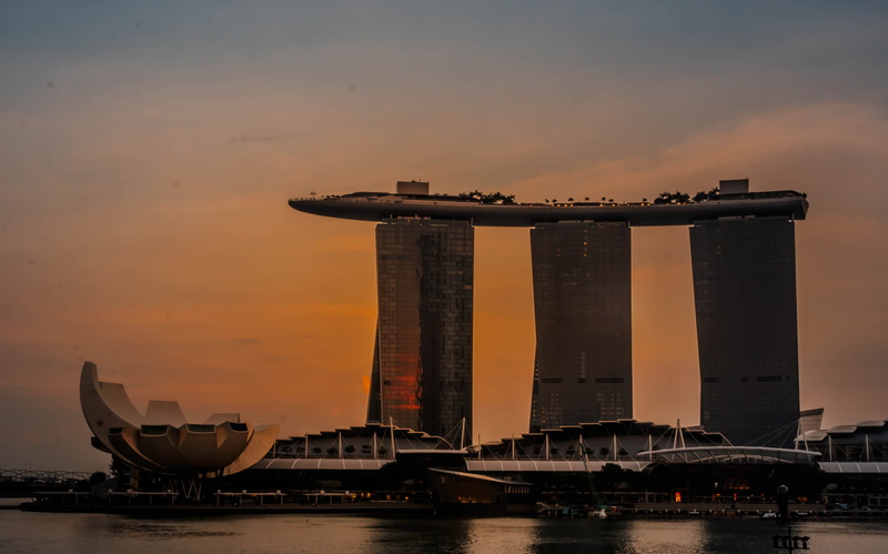 marina bay sands, outdoors, cruise ship, mode of transportation, bridge - man made structure, tourism, mbs, travel destinations, sky, marina bay, asia