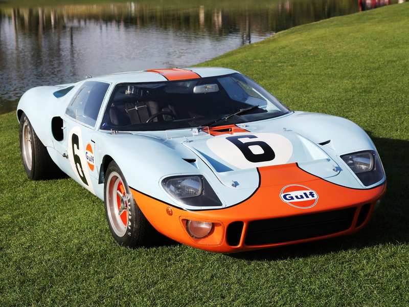 racing, classic, supercar, 1968, ford, le mans, 1080P, gt40, race, gulf oil