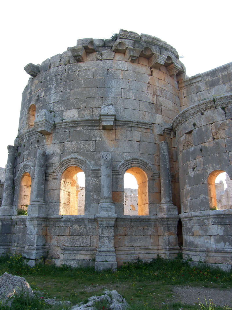 the past, day, nature, travel destinations, history, outdoors, building exterior, architecture, former home, tourism, church of saint simeon stylites, no people