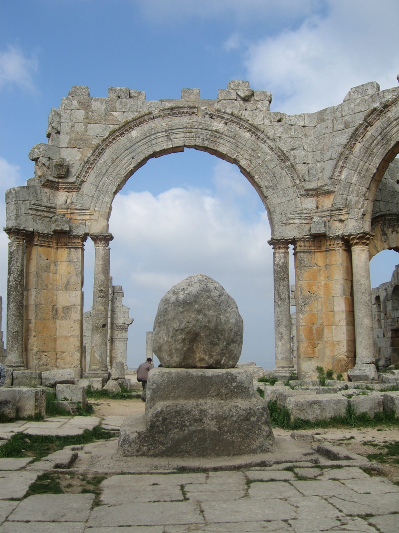 Byzantine, archaeology, solid, ancient history, sky, no people, Simeon, architecture, travel, cloud - sky, 2K, old, day, built structure, architectural column
