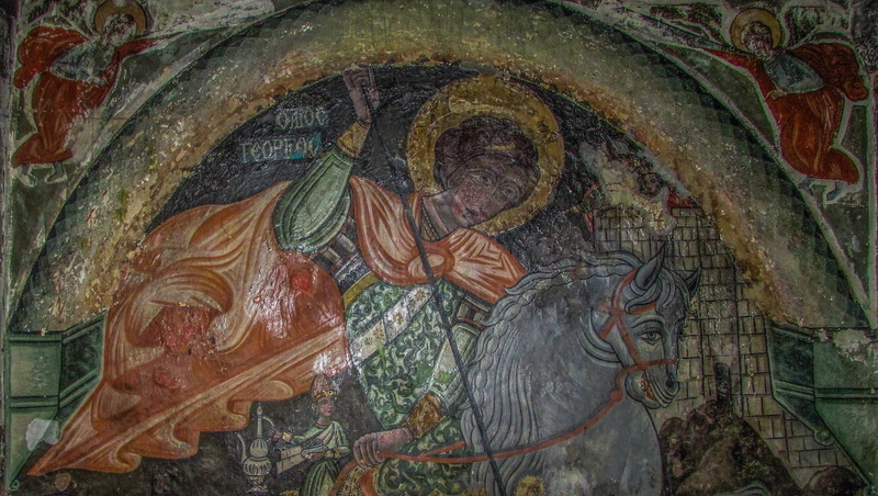 15th century, dherynia, the past, carving, wall painting, iconography, byzantine, medieval, belief, mural, chapel, no people, cyprus, place of worship