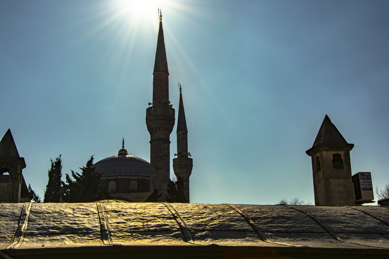built structure, outdoors, building exterior, spire, mosques, low angle view, place of worship, belief, spirituality, nature, prayer, üsküdar, sky, worship