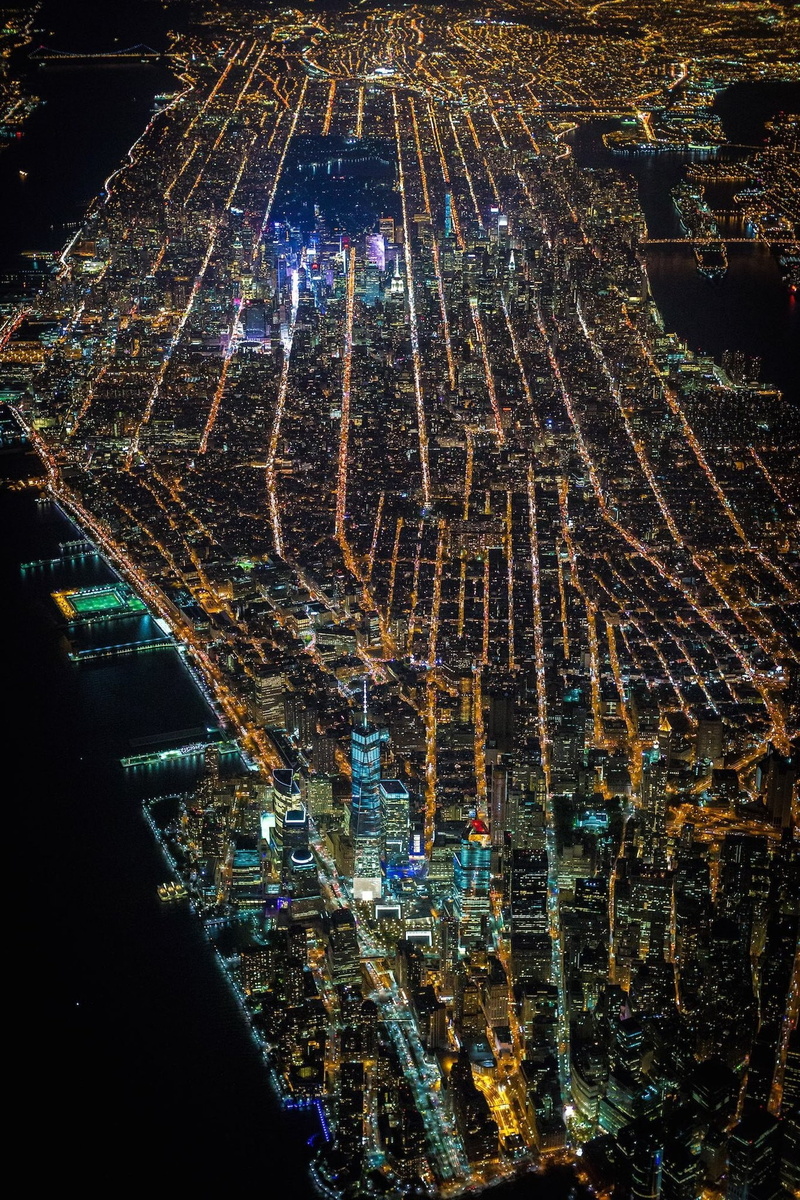 night, New York City, sky, travel destinations, crowded, city life, skyscraper, Vincent Laforet, building exterior, architecture, modern, Manhattan, office building exterior