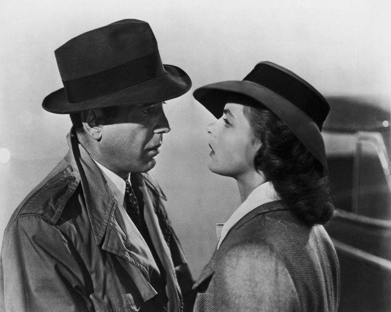 Black and White, Casablanca (Movie), Movie, Casablanca , 1080P, Love, Romantic