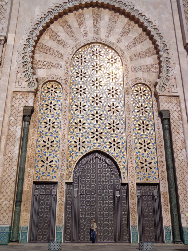Casablanca, pattern, building, entrance, the past, history, built structure, architectural column, 4K, Morocco, spirituality, building exterior, tourism