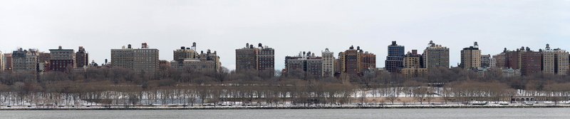 wide angle, New York City, 5K, cityscape, winter, triple screen, city