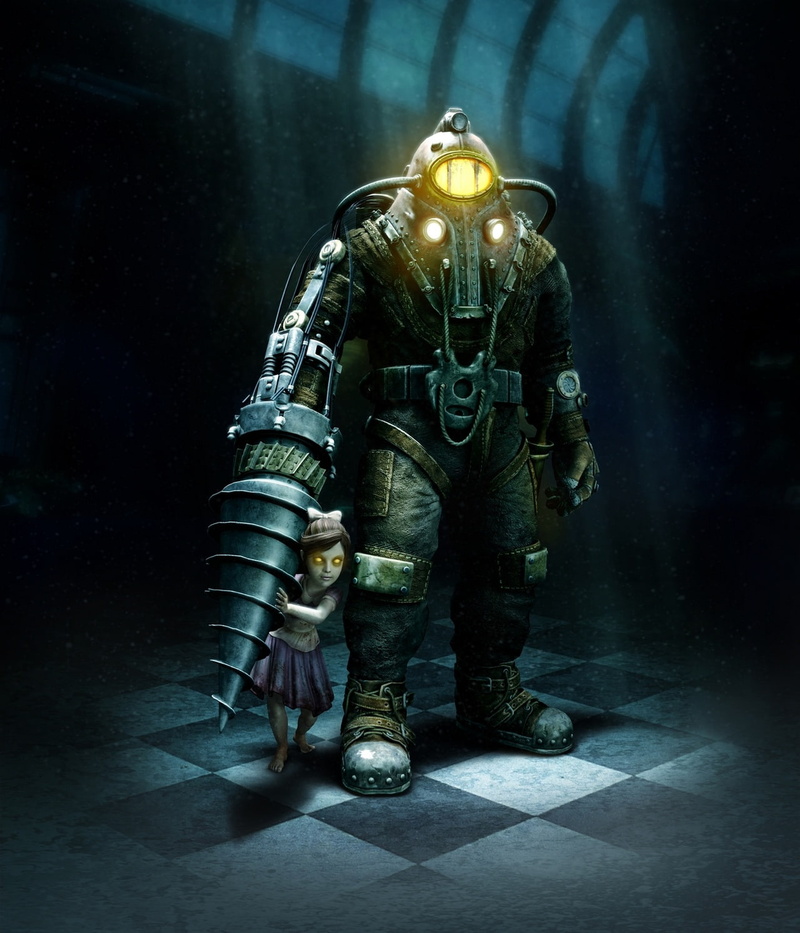 art, video, x, big, bioshock, games, hd, big daddy, 720P, daddy