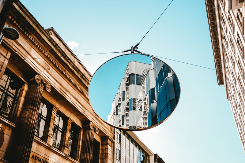 day, building exterior, nz, framed, city, sky, clear sky, town, no people, column, buildings, urban, reflection, architecture, new zealand, residential district