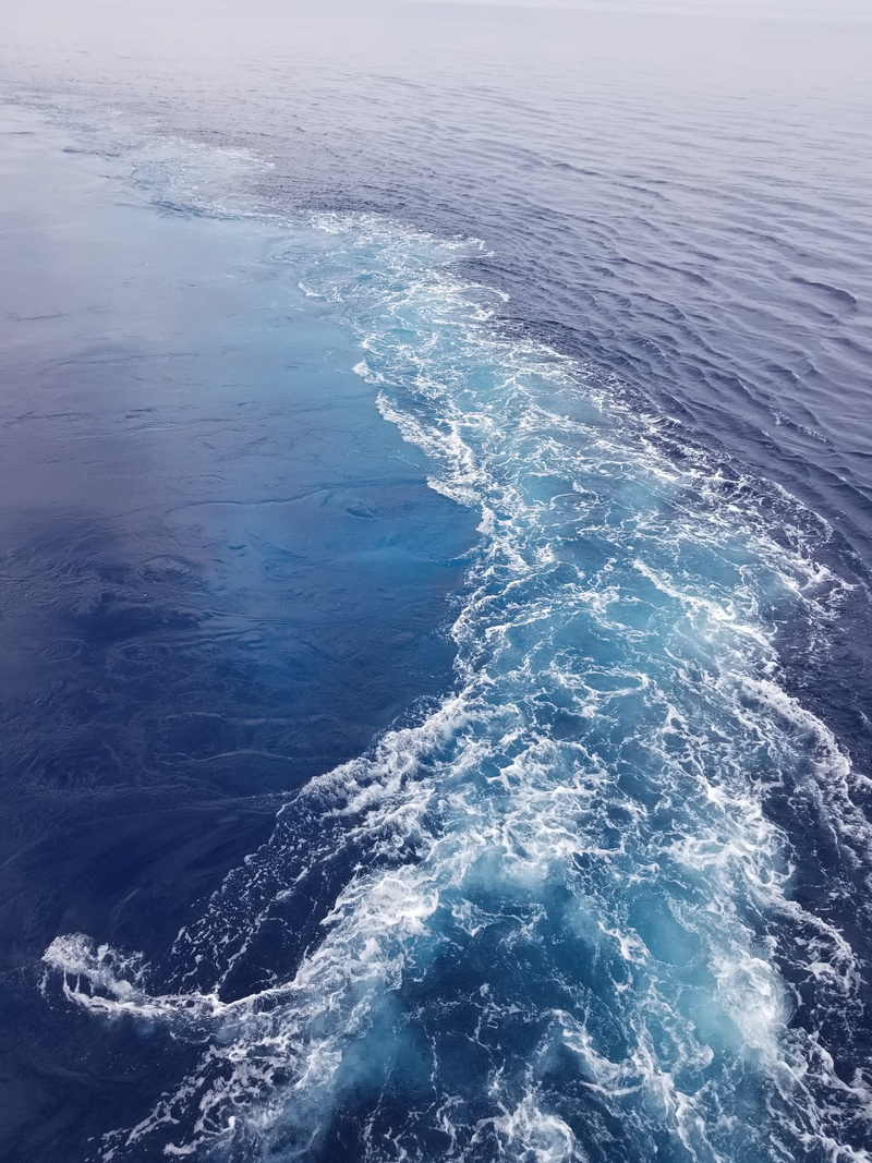 nature, blue, wave, boat, waterfront, tranquility, motion, high angle view, lockscreen, wake - water, marine, beauty in nature, water, sea, outdoors