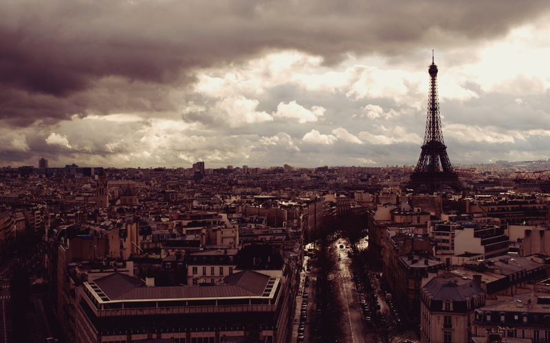 Eiffel Tower, France, Paris, 2K, cityscape