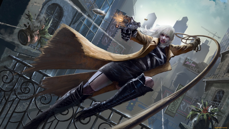 women, girls with guns, Charlize Theron, weapon, Atomic Blonde (Movie), artwork, 1080P