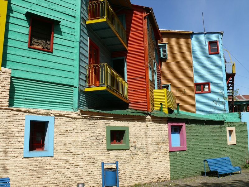 colors, day, no people, low angle view, house, buenos aires, architecture, facade, yellow, brick wall, brick, city, residential district, 2K, old houses