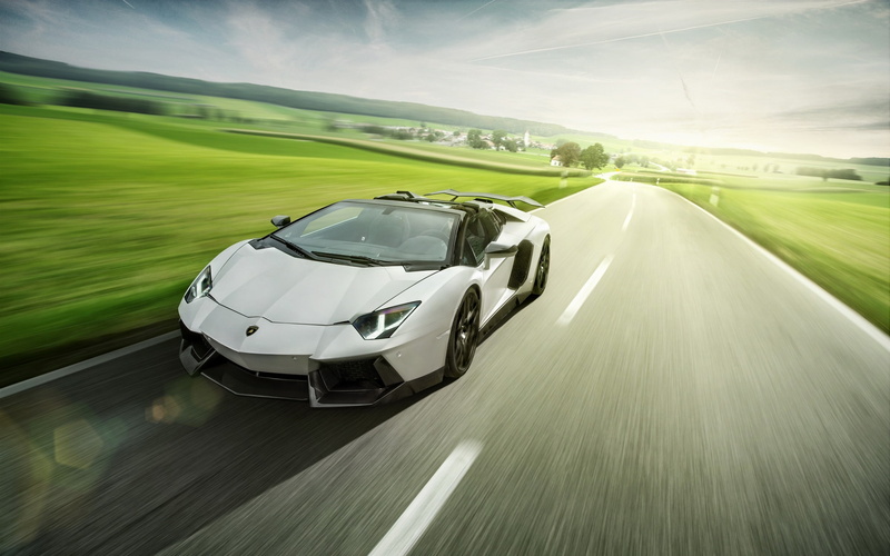 Roadster, lp, 2K, Lamborghini, White, aventador, Speed