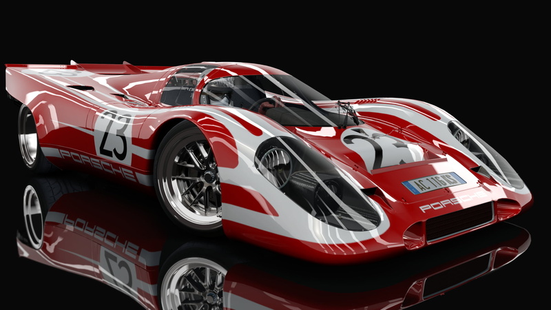 race cars, Assetto Corsa, 1080P, Porsche 917, black background, Italy, Vintage car