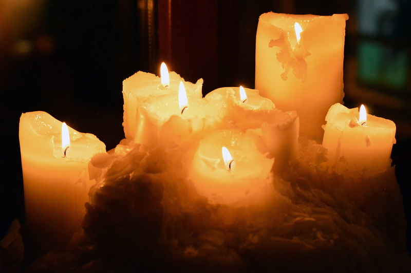 heat - temperature, lighted, glowing, yellow, food and drink, light, seven, luxury, melting, celebration, wax, nature, pillar, no people, illumination