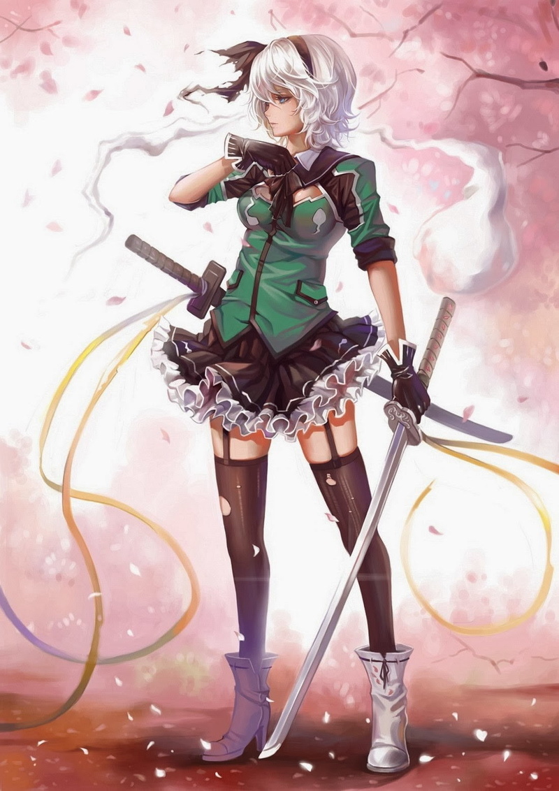 females, creativity, front view, arts culture and entertainment, full length, one person, hairstyle, 720P, holding, music, clothing, skirt, anime, offspring