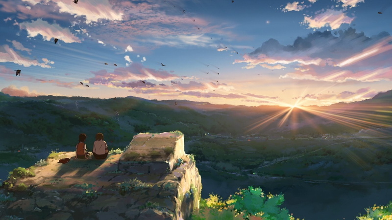 1080P, anime, sunset, Hoshi Wo Ou Kodomo