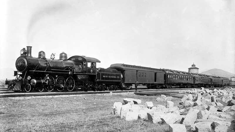 transportation, train, rail transportation, machinery, sky, architecture, business, track, building exterior, steam train, outdoors, public transportation