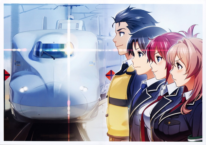 transfer print, Sakurai Aoi, front view, representation, indoors, Takayama Naoto, standing, auto post production filter, hairstyle, mode of transportation