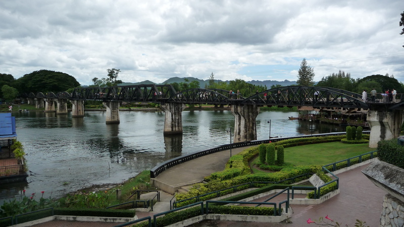 historical, Landmark, railway, building exterior, cloud - sky, Bridge, plant, people, scenery, water, arch bridge, rail bridge, sky, Tourist, walking, outdoors