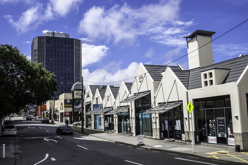 New Zealand, mode of transportation, Streets, wellington, residential Building, city, sunlight, office building exterior, clouds, car, sky, motor vehicle