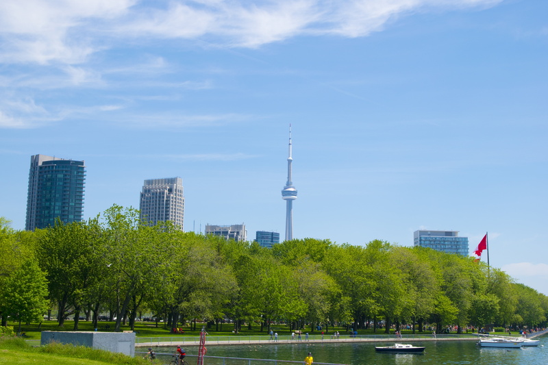 skyline, modern, tall - high, park, no people, urban, travel, financial district, toronto, 5K, canada, nature, building, downtown, skyscraper, office building exterior
