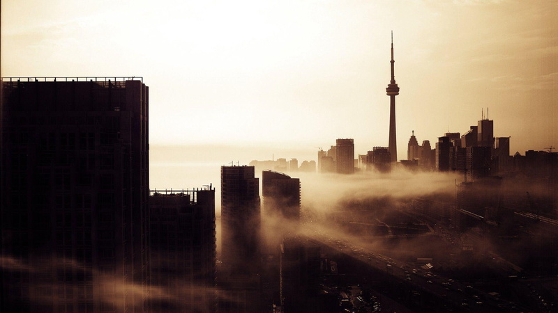 1920x1080, cn tower, high, ontario, world, cn, canada, 1080P, building, toronto, painting, tower, rise
