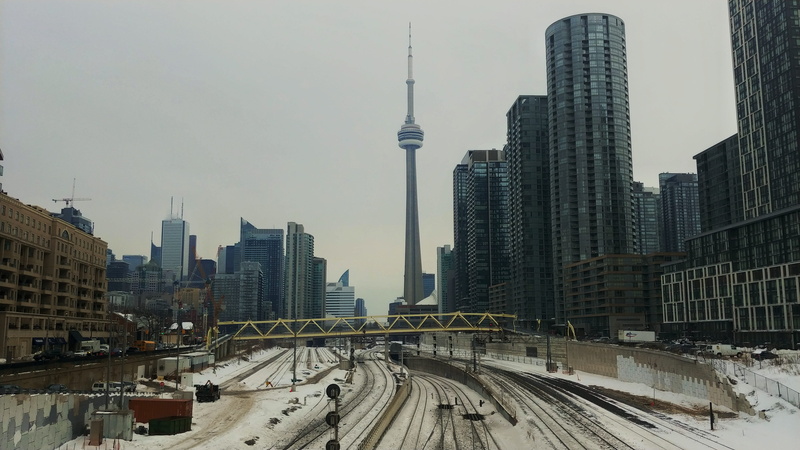 canada, metropolis, building, built structure, travel destinations, spire, transportation, way, sky, tourism, modern, road, near, 4K, skyscraper, buildings