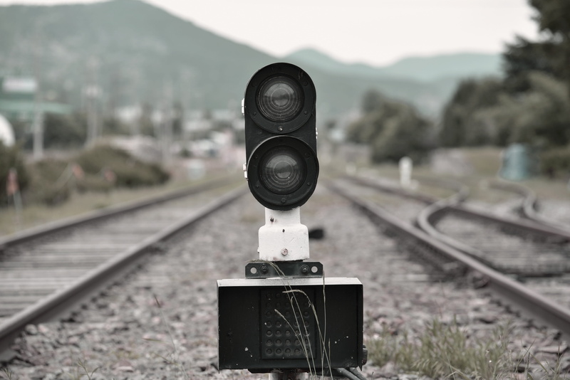 lung area, the ticket office, plant, station, work area, item, track, the liver area, black and white, the railroad line, signal, a freight train, milestone