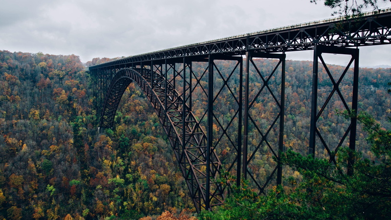 cloud - sky, no people, rail transportation, railway bridge, plant, outdoors, bridge, day, sky, tree, metal, life, transportation, 4K, connection, land