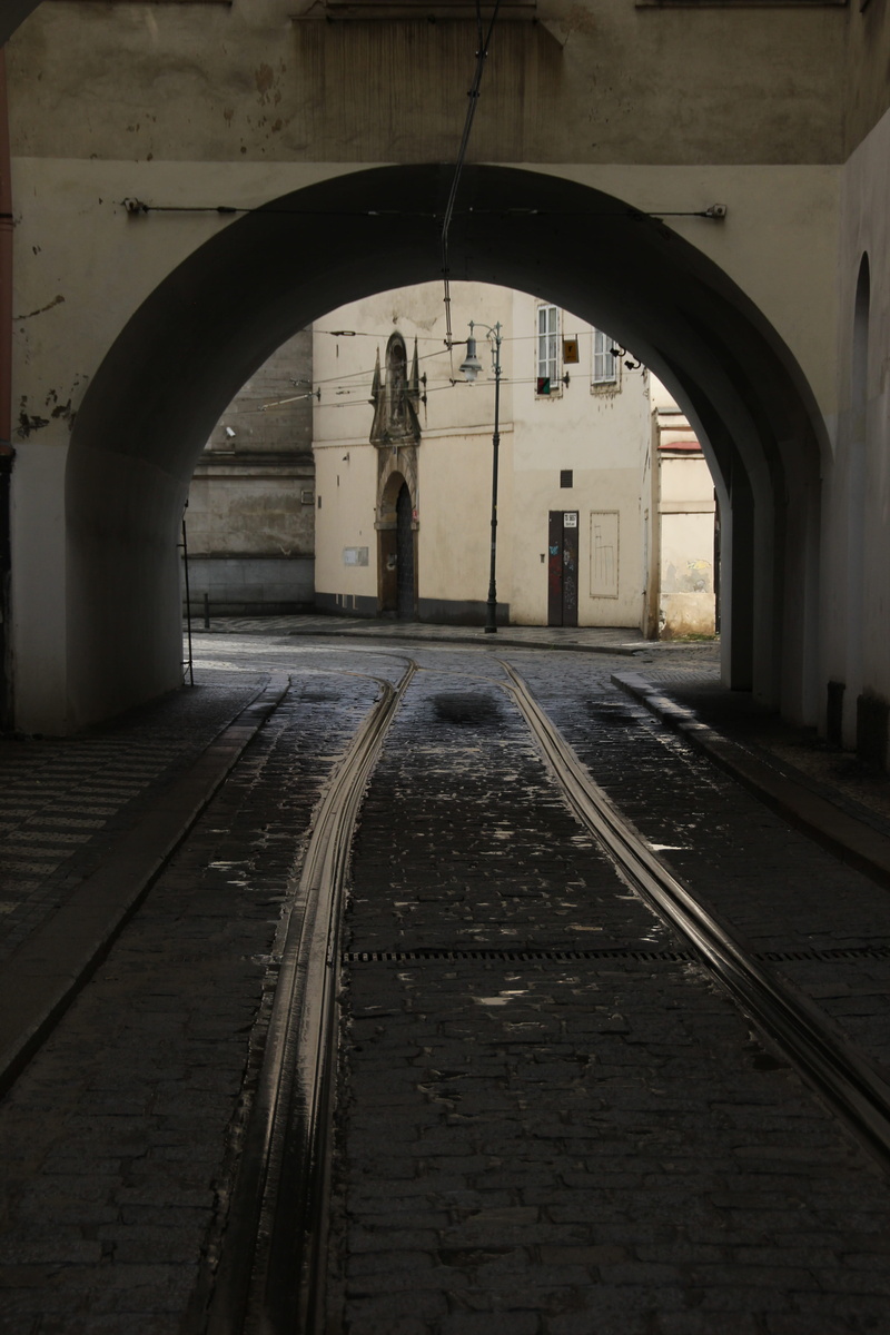 one person, rails, tunnel, indoors, built structure, the way forward, steel, full length, railroad, parallel, railroadtracks, public transportation, connection
