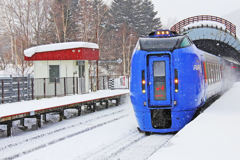 nature, white, sport, track, winter, day, black, snowing, daytime, transportation, ground, outdoors, snow, tomamu, train, mode of transportation, built structure