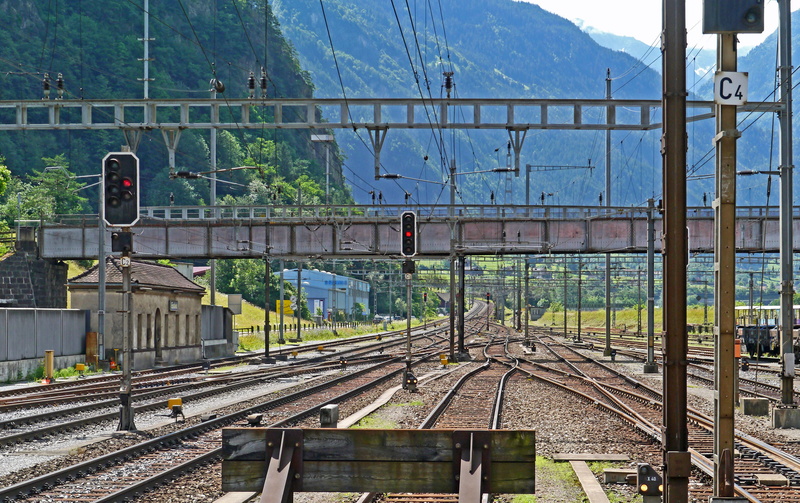 built structure, stump track, famous, Exit, soft road, mode of transportation, train - vehicle, transportation, shunting yard, gotthard tunnel, gotthard