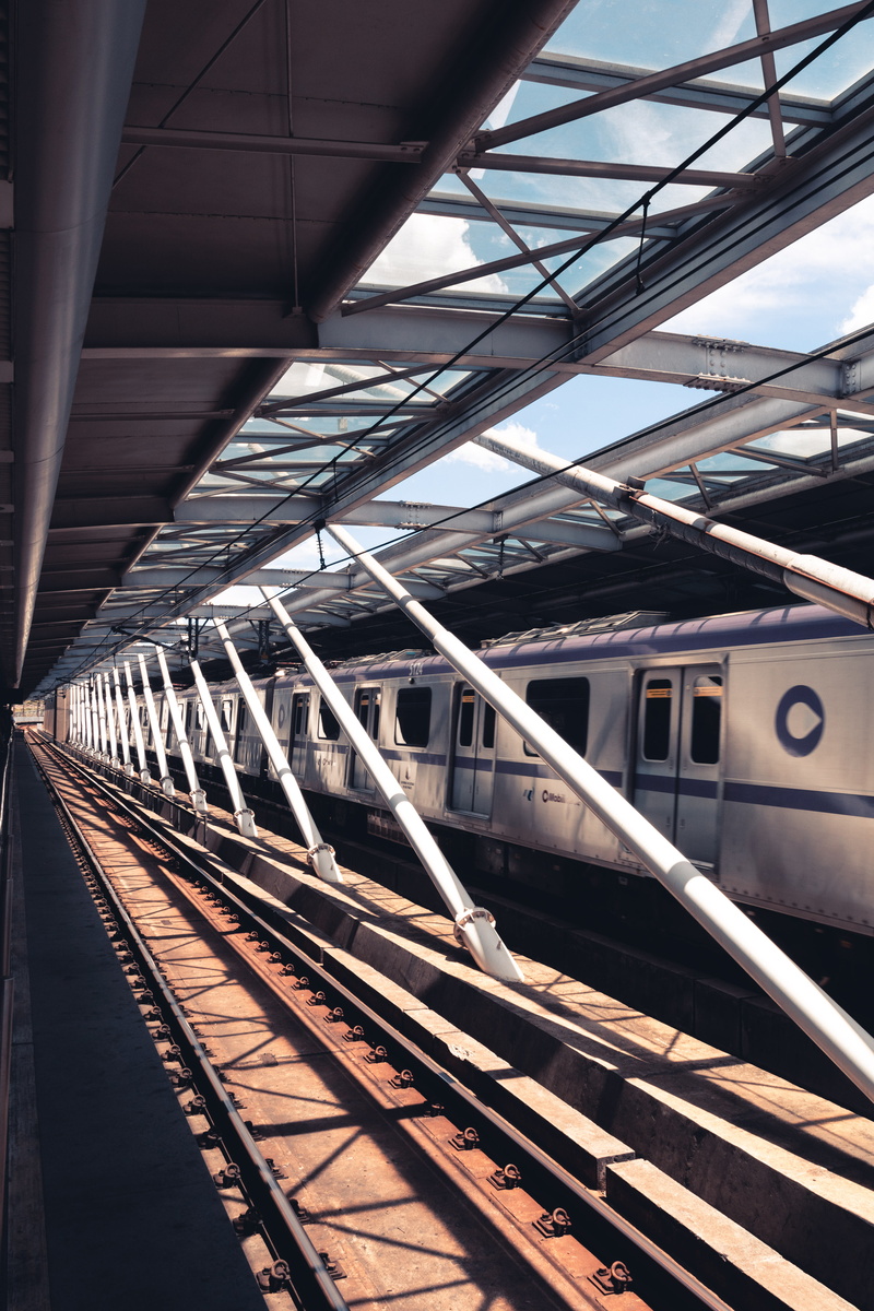 locomotive, track, railroad track, metal, railway track, architecture, metro, railroad station platform, steel, built structure, rail transportation, speed