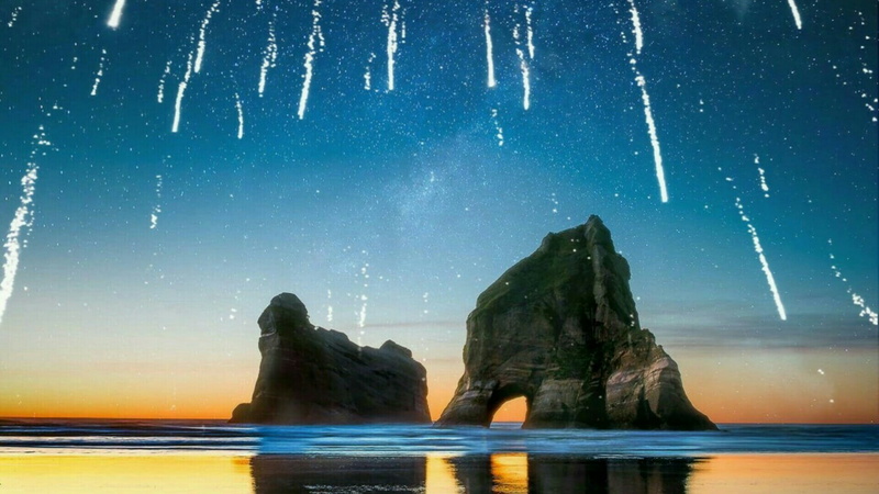 cape farewell, idyllic, stack rock, beach, 1080P, golden bay, astronomy, waterfront, no people, tranquil scene, night, wharariki beach, rock formation