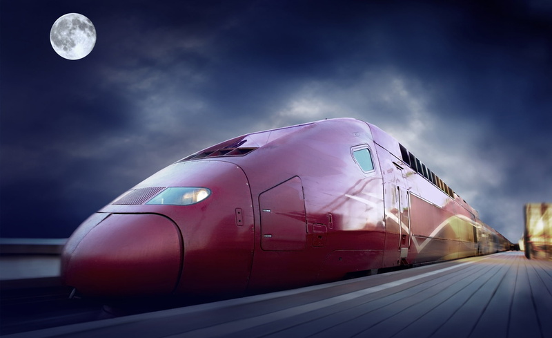 architecture, arrival, public transportation, no people, transportation, airplane, High, outdoors, cloud - sky, Trains, bullet, Train, rail transportation