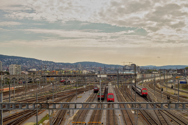 railroad station, track, railroad track, icn, cloud - sky, ffs, architecture, soft, signal, travel, mode of transportation, cff, rail, shunting yard, rail transportation