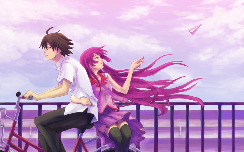 hitagi, hot, art, senjougahara, Bakemonogatari, hd, Senjougahara Hitagi, x, 1080P, anime